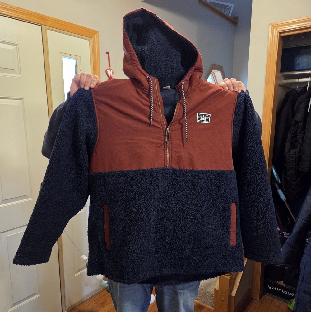 Men's Two-Tone Jacket - Navy and Red
